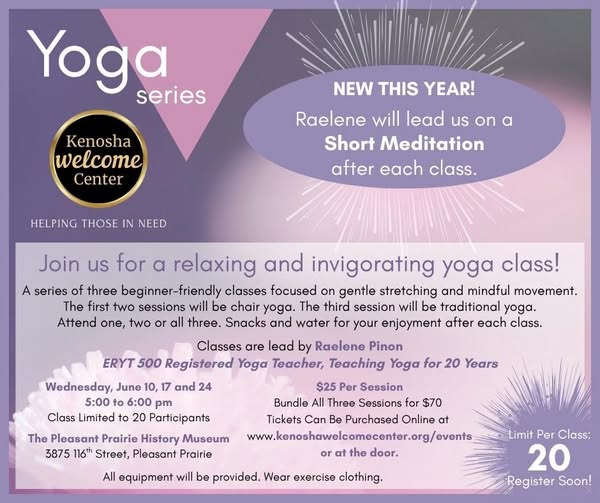 Yoga Series (a Kenosha Welcome Center Fundraiser)